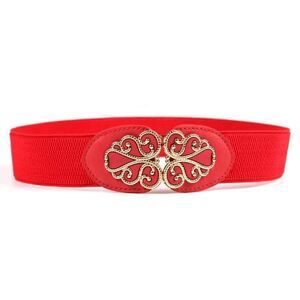25.6 Inch Red Stylish Trendy Ladies Belt